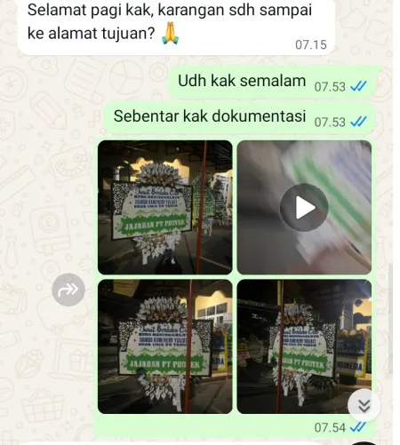 Pengiriman Papan Bunga Selamat Halim Perdana Kusuma