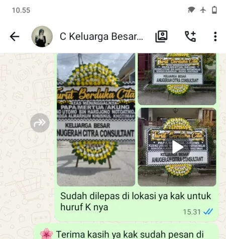 Pengiriman Papan Bunga Duka Halim Perdana Kusuma