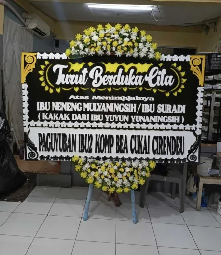Papan Bunga Duka Halim Perdana Kusuma