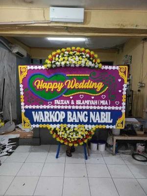 Papan Bunga di Halim Perdana Kusuma