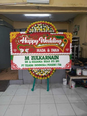 Papan Bunga di Halim Perdana Kusuma