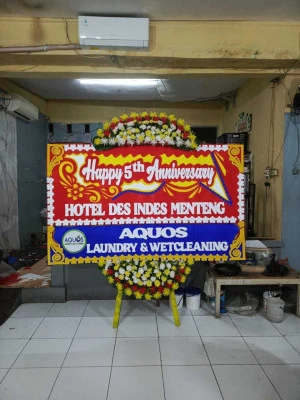 Papan Bunga di Halim Perdana Kusuma