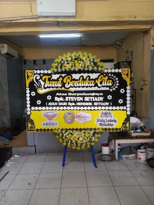 Papan Bunga di Halim Perdana Kusuma