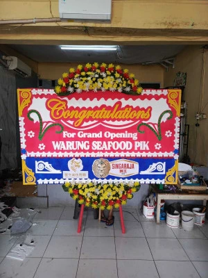 Papan Bunga di Halim Perdana Kusuma