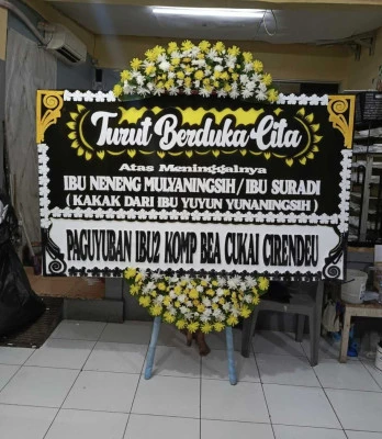 Papan Bunga di Halim Perdana Kusuma