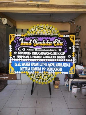 Papan Bunga di Halim Perdana Kusuma